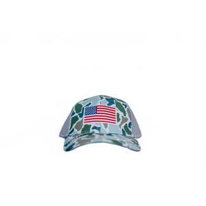 NEW THE STATE COMPANY men's american flag patch hat in camo